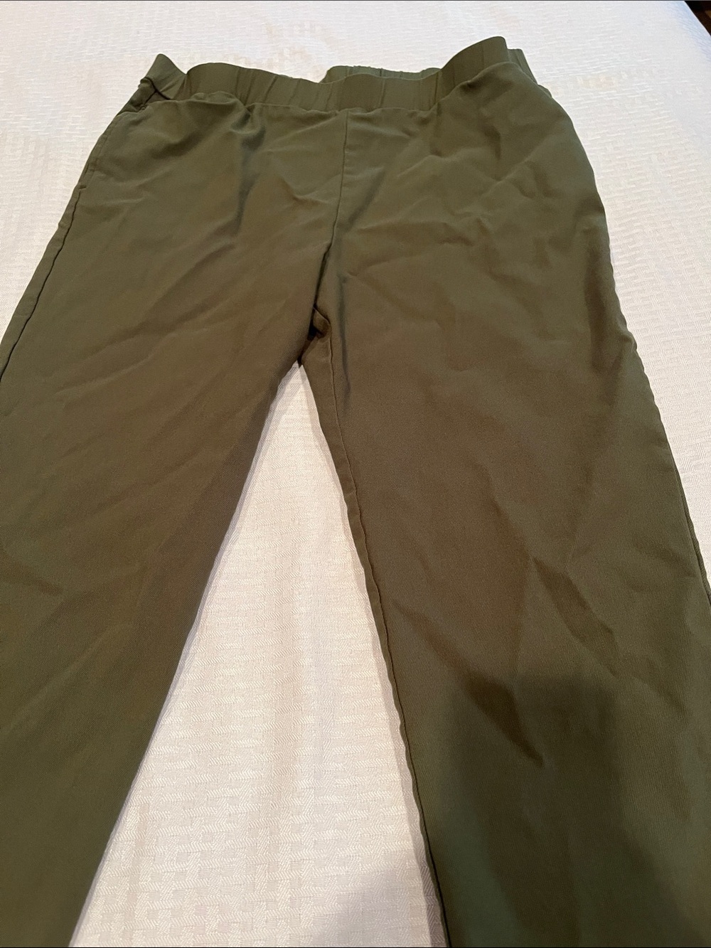 Bon Worth Olive Straight-Leg Women's Pants